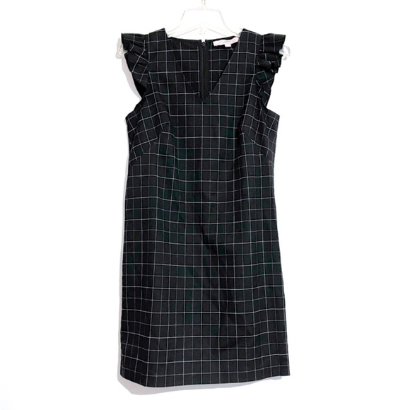 NWT LOFT Black Checkered Classic Shift Dress - Picture 10 of 10